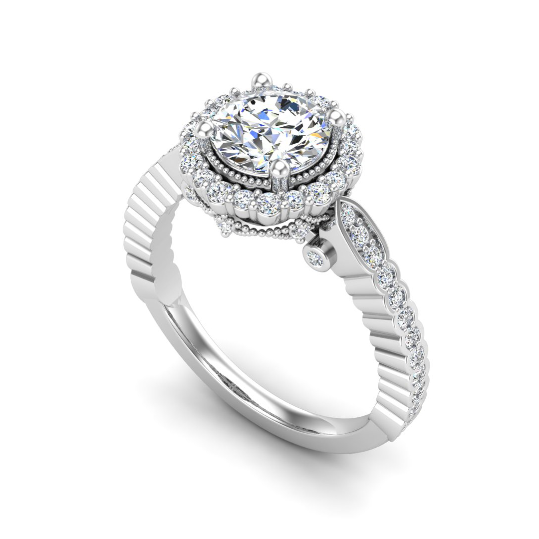 Nina Halo Engagement Ring